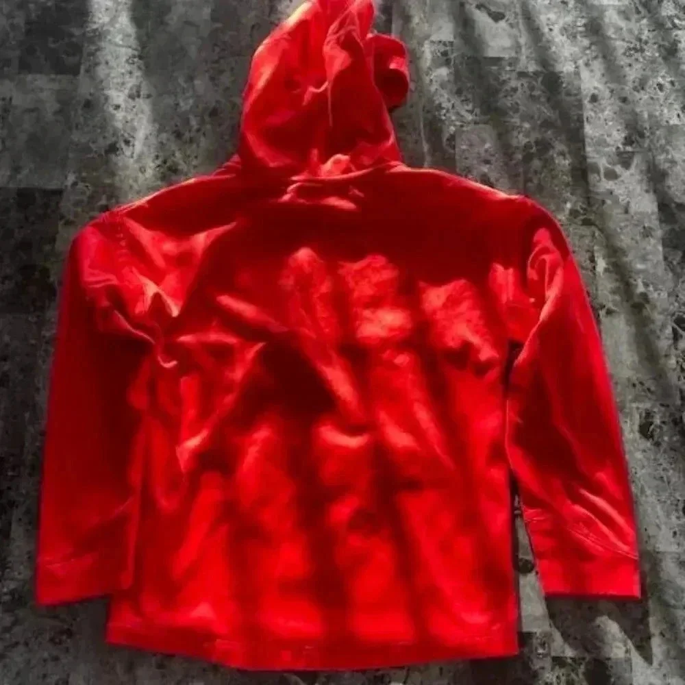 Red Nike Therma Boys Dri-FIT Camo Pullover Hoodie Size Small (4-5)